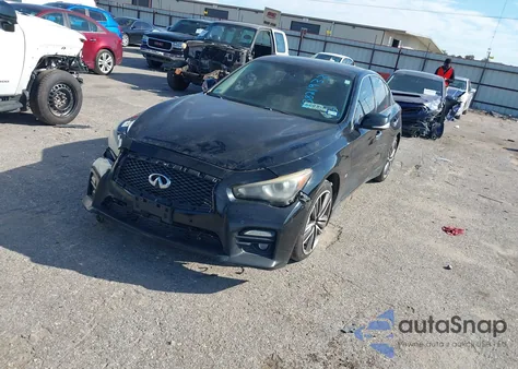 2014 Infiniti Q50 Sport из США, поврежденный, VIN JN1BV7AP6EM672663